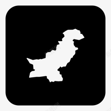 巴基斯坦国家位置图标图标