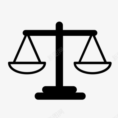 天平平衡正义图标图标