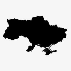 乌克兰地图乌克兰国家欧洲图标高清图片