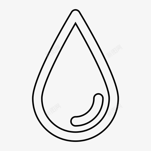 雨滴液体水图标svg_新图网 https://ixintu.com 常用图标 水 水滴 液体 雨滴