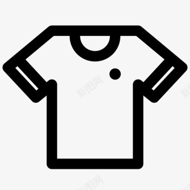 t恤衣服足球图标图标