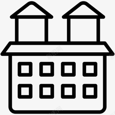 家庭住宅建筑住宅图标图标