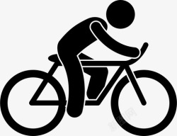 骑行免费男子骑自行车骑自行车户外图标高清图片