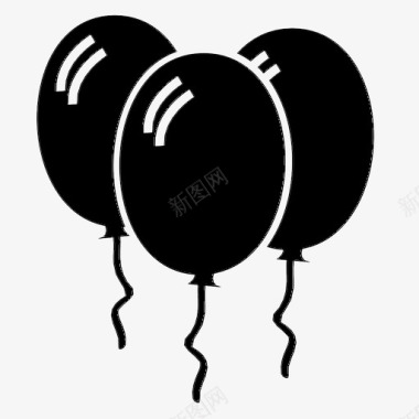 气球生日幸福图标图标