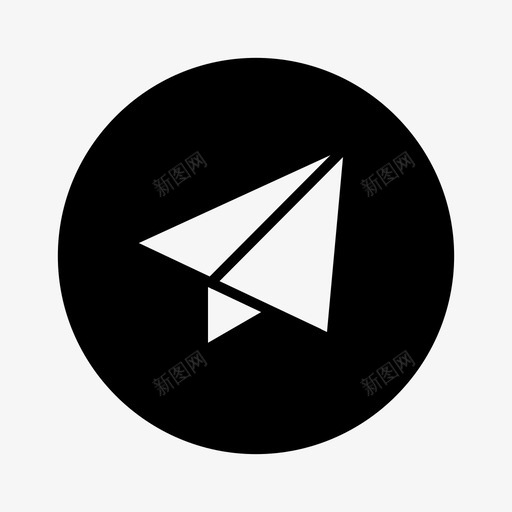纸飞机电子邮件电子邮件发送图标svg_新图网 https://ixintu.com 折纸 按钮圆圈和正方形 电子邮件 电子邮件发送 纸飞机 送纸