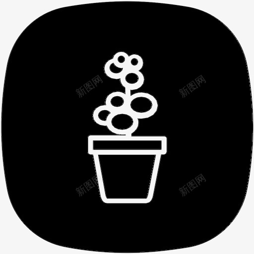植物环境绿色植物图标svg_新图网 https://ixintu.com 叶子 植物 环境 盆栽 绿色植物