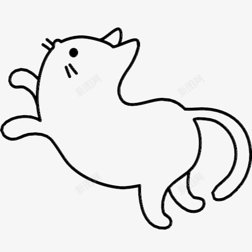 猫跳动物宠物图标svg_新图网 https://ixintu.com 动物 宠物 猫 猫的力量 猫跳