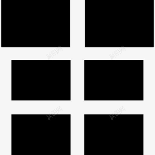 六个矩形形状仪表板图标svg_新图网 https://ixintu.com 仪表板 六个矩形 形状
