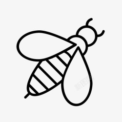 毒刺黄蜂虫子昆虫图标高清图片