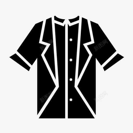 时髦休闲衣服着装规范图标svg_新图网 https://ixintu.com 时髦休闲 男士 着装规范 衣服 衬衫