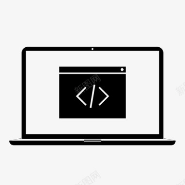 计算机程序计算机代码计算机代码括号图标图标