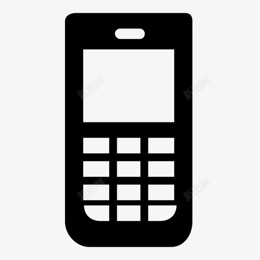 功能电话蜂窝电话小键盘图标svg_新图网 https://ixintu.com 功能电话 小键盘 电话 移动电话 蜂窝电话