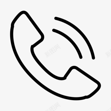 电话通讯电话听筒图标图标