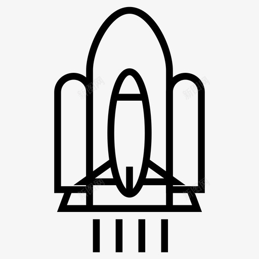 火箭美国宇航局飞船图标svg_新图网 https://ixintu.com 太空x 火箭 美国宇航局 航天飞机 飞船