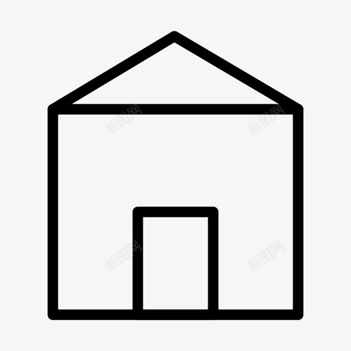 房子建筑家图标svg_新图网 https://ixintu.com 主页 家 常用图标 建筑 房子