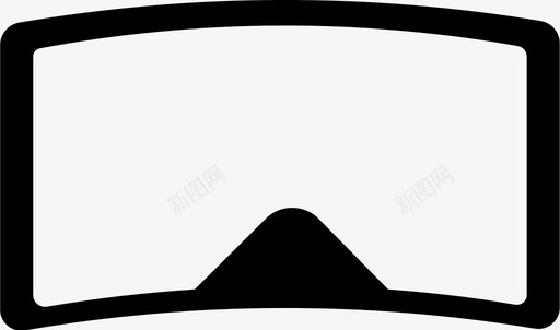 虚拟现实3d眼镜未来图标图标