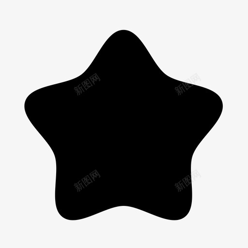 星形装饰几何形图标svg_新图网 https://ixintu.com 5尖 几何形 实心圆形星形 星形 装饰