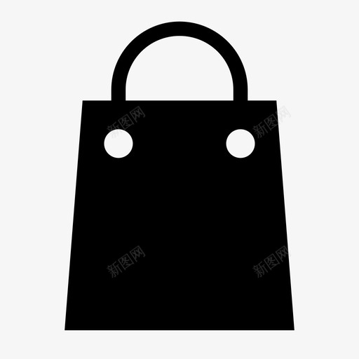 购物袋时尚女性图标svg_新图网 https://ixintu.com 女性 时尚 电子商务填充 购物袋
