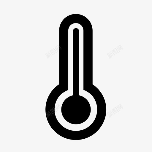 温度计全套高图标svg_新图网 https://ixintu.com 全套 天气 温度计 热 高