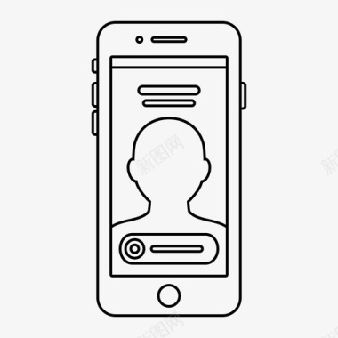 iphone通话手机屏幕图标图标