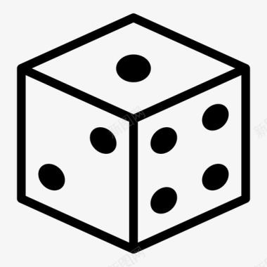 骰子机会立方体图标图标