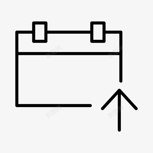 上载日历日期事件图标svg_新图网 https://ixintu.com 上载日历 事件 日历精简 日期 日程表