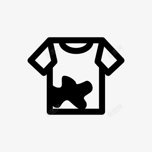 污渍衣服脏衣服图标svg_新图网 https://ixintu.com T恤 污渍 脏衣服 衣服 衣服图标集