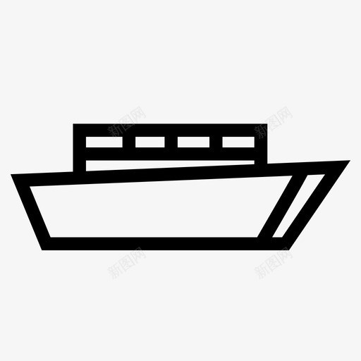 船游船海洋图标svg_新图网 https://ixintu.com 海洋 游船 船 运输
