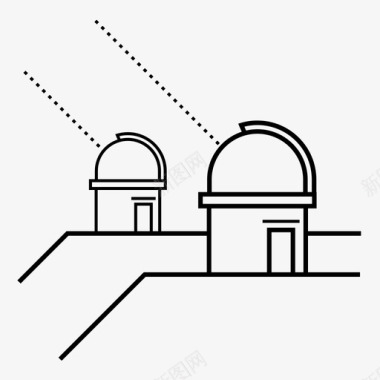 望远镜星系观测图标图标