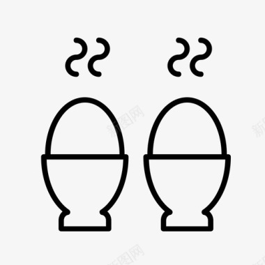 鸡蛋杯煮鸡蛋早餐图标图标
