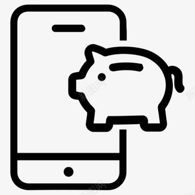 手机银行银行账户网上银行图标图标