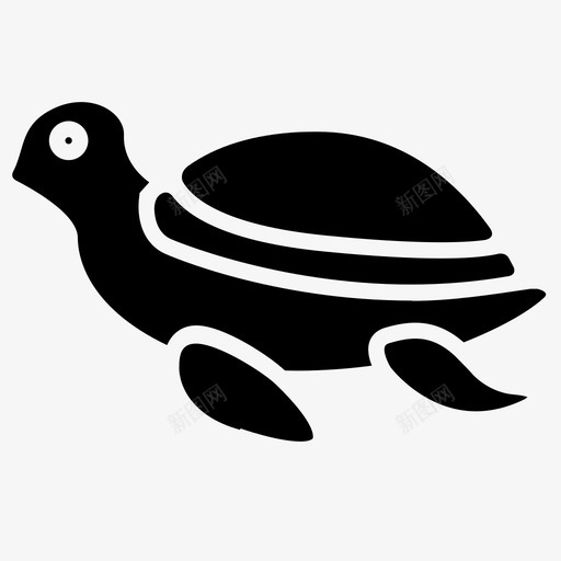 乌龟动物海图标svg_新图网 https://ixintu.com 乌龟 动物 海
