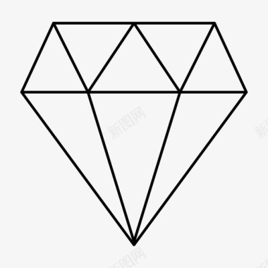 钻石订婚珠宝图标图标