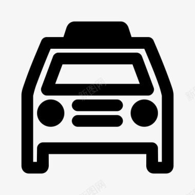 汽车精品车出租车图标图标