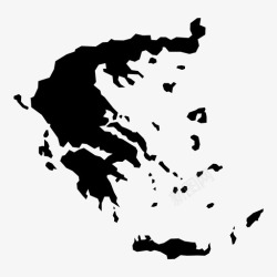 希腊地图希腊国家欧洲图标高清图片