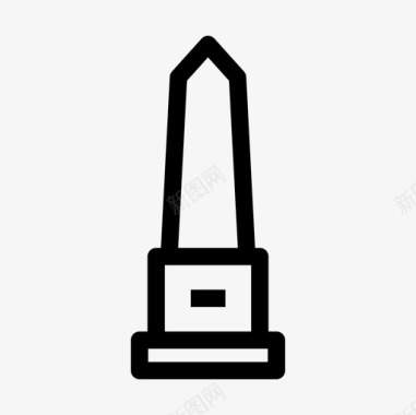 纪念碑建筑地标图标图标