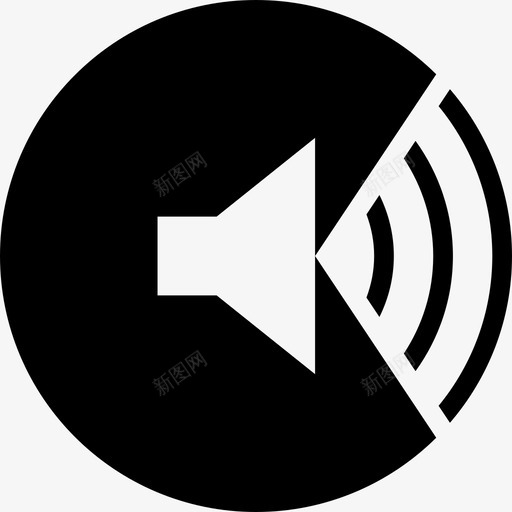 声音强音频按钮图标svg_新图网 https://ixintu.com 噪音 声音强 按钮 摄影 视觉和音频 音乐 音频