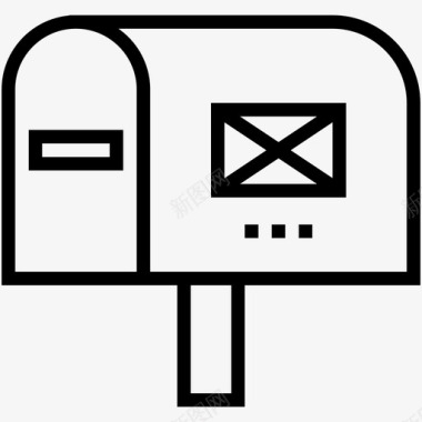 邮箱信孔信板图标图标