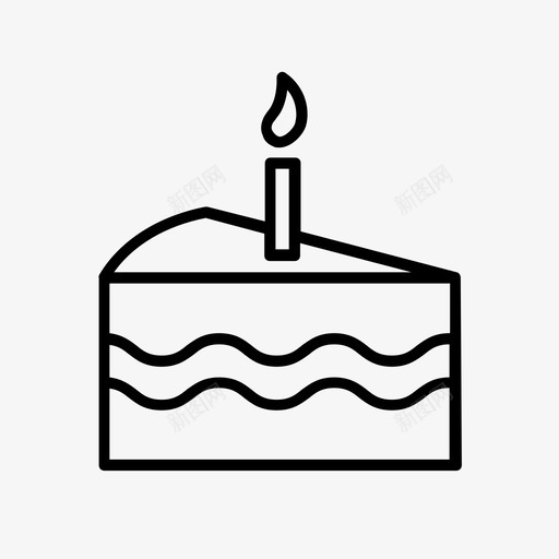 生日蛋糕蜡烛蛋糕派对蛋糕图标svg_新图网 https://ixintu.com 派对蛋糕 甜品 甜点 生日蛋糕 蜡烛蛋糕