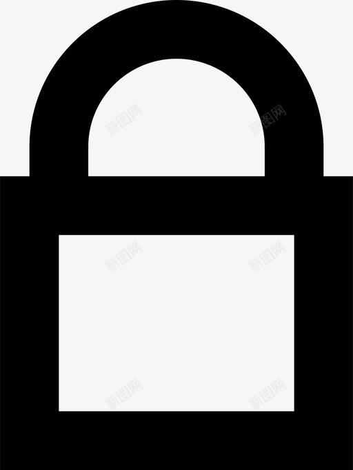 锁定在线挂锁图标svg_新图网 https://ixintu.com 保险箱 在线 在线必需品收集 安全 挂锁 锁定