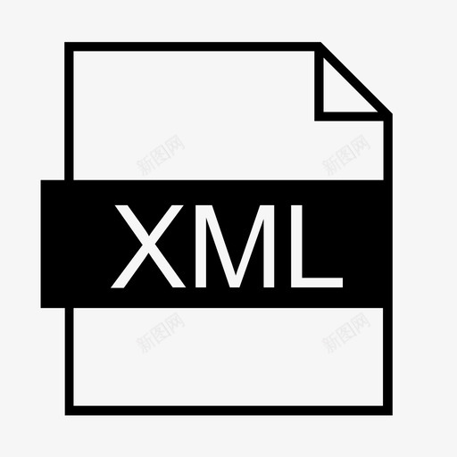 xml数据文件类型图标svg_新图网 https://ixintu.com xml xml文件 xml格式 数据 文件类型 文件类型扩展名2