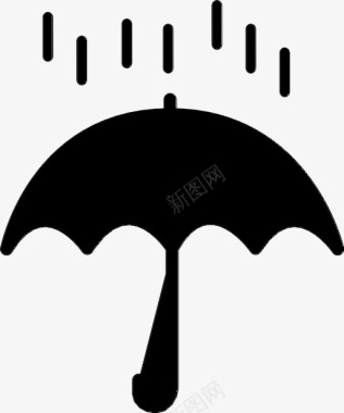 下雨保护伞天气图标图标