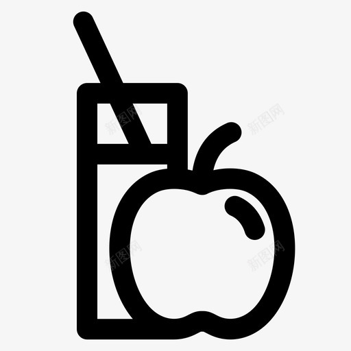苹果汁食品新鲜图标svg_新图网 https://ixintu.com 新鲜 水果 苹果汁 食品
