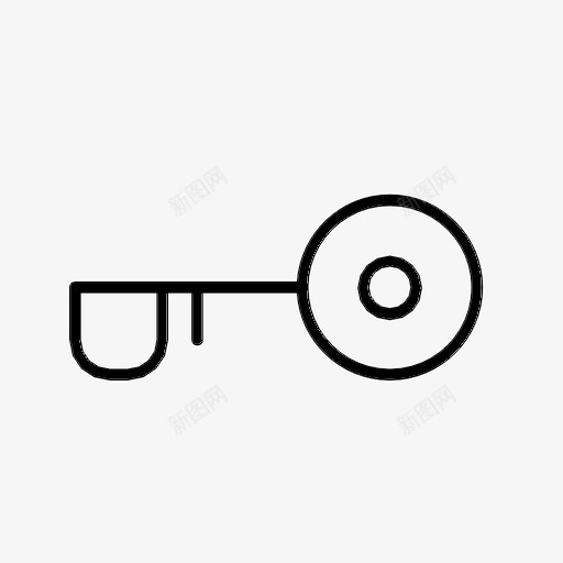 钥匙入口门图标svg_新图网 https://ixintu.com 入口 打开 解锁 钥匙 门