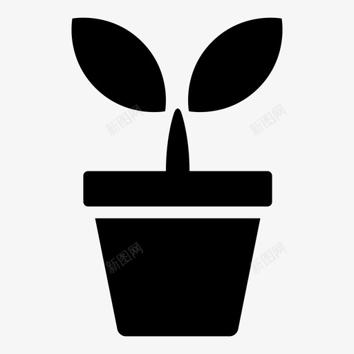 树盆花园投资图标svg_新图网 https://ixintu.com 办公室1 投资 树盆 植物 花园