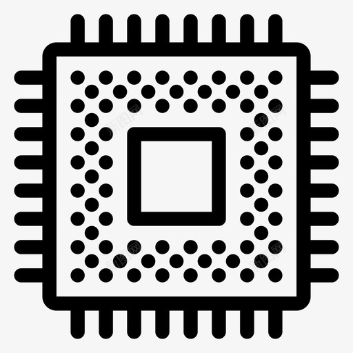 处理器芯片计算机cpu图标svg_新图网 https://ixintu.com cpu 处理器芯片 微芯片 硬件技术 计算机
