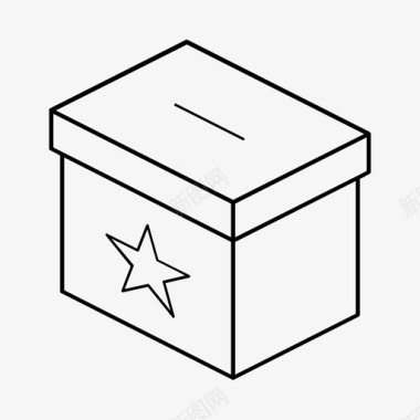 纸质投票系统候选人选择图标图标