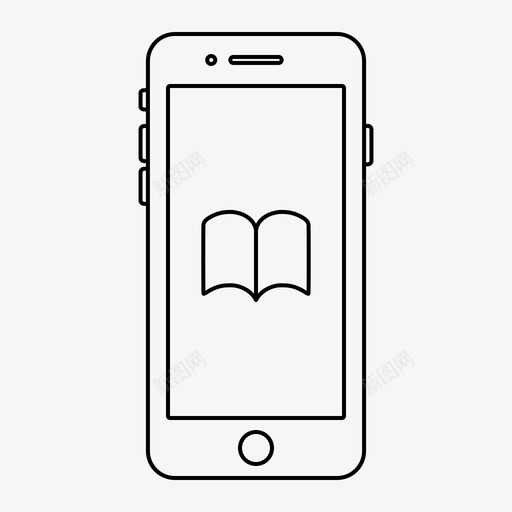 iphone应用程序ibooks图标svg_新图网 https://ixintu.com ibooks iphone 屏幕 应用程序 移动 苹果iphone应用程序概述