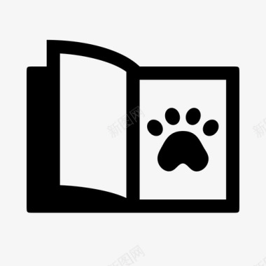 宠物杂志动物书籍图标图标