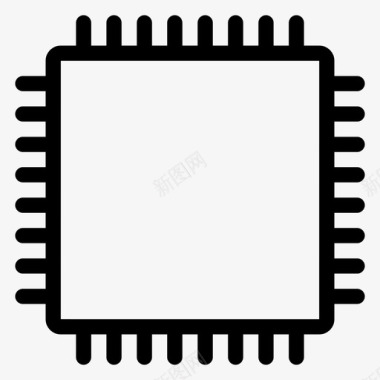 处理器芯片计算机cpu图标图标